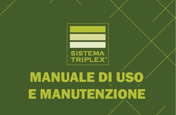 SISTEMA TRIPLEX: Nuovo manuale di uso e manutenzione